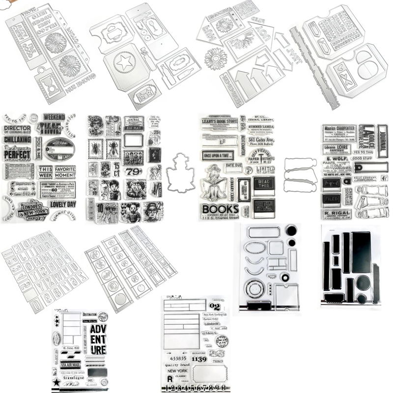 Tap Die Set - ใหม่ 2025 ตัดโลหะตายสมุดภาพฝึกตกแต่งอัลบั้มภาพกระบวนการ DIY Scrapbooking Photo