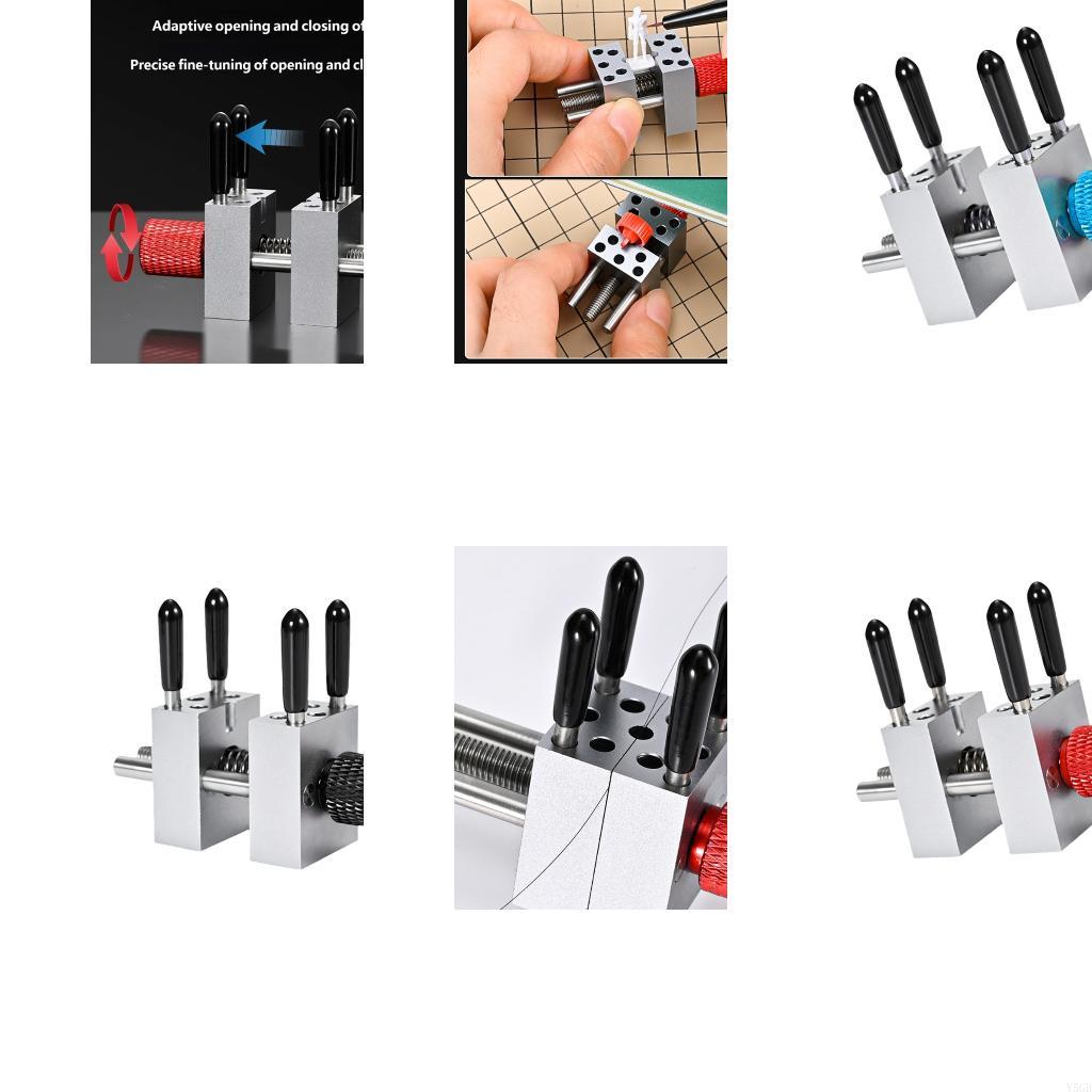 Tools Work - ตารางViseเครื่องมือหนีบที่แม่นยำอลูมิเนียมอัลลอยด์คู่มือHolding Clampพร้อมปุ่มปรับด้านข้างสำหรับซ่อมขนาดเล็กY5GB